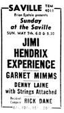 Jimi Hendrix / Garnet Mimms / Denny Laine on May 7, 1967 [791-small]