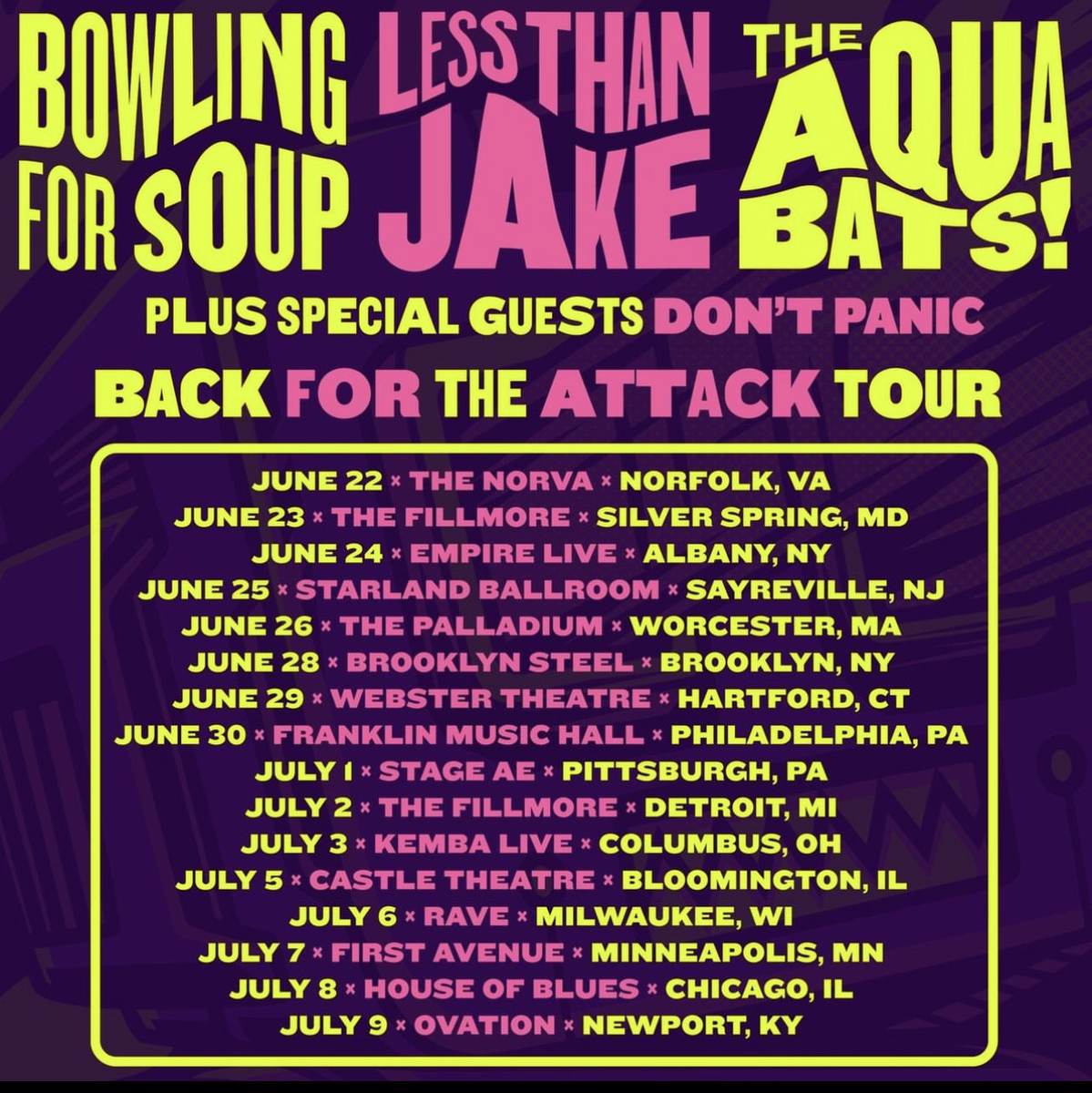 The Aquabats Concert & Tour History (Updated for 2023) Concert Archives