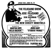 Jose Feliciano / New Christy Minstrels on Jun 10, 1969 [978-small]