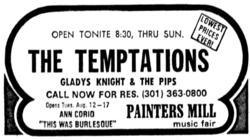 The Temptations / Gladys knight & The Pips / Willie Tyler & Lester on Aug 4, 1969 [981-small]
