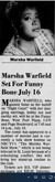 Westport Playhouse Funnybone presents Marsha Warfield on Jul 16, 1990 [058-small]