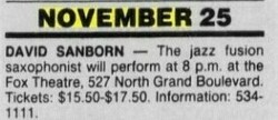 David Sanborn on Nov 25, 1986 [267-small]