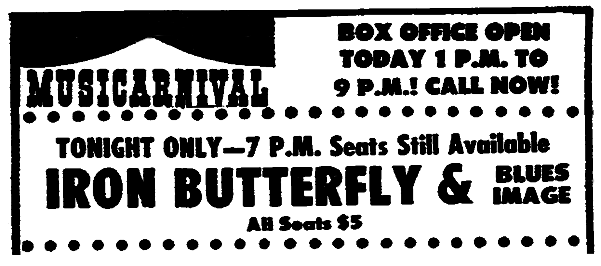 Iron Butterfly Concert & Tour History Concert Archives