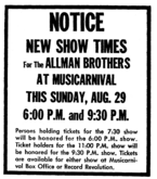 Allman Brothers Band / Pure Prairie League on Aug 29, 1971 [064-small]
