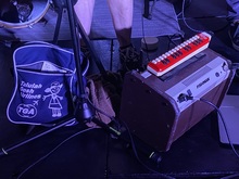 Amelia Fletcher's flight bag and melodica, Swansea Sound / Theatre Royal / The Pastel Waves / Ski Lift on Jun 24, 2022 [232-small]