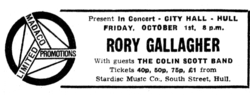 Rory Gallagher / Colin Scott Band on Oct 1, 1971 [430-small]