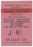 The Walker Brothers / Englebert humperdink / Yusuf / Cat Stevens / Jimi Hendrix / The Californians on Apr 16, 1967 [957-small]