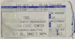 Tool / Meshuggah on Oct 26, 2002 [992-small]