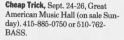 tags: Advertisement - Cheap Trick / M.I.R.V. on Sep 26, 1998 [325-small]