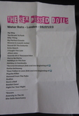 Official Set List Given to all buyers of T shirts! Good idea!, tags: The Sex Pissed Dolls, Setlist - The Sex Pissed Dolls / Georgia Crandon on Jan 6, 2023 [390-small]
