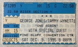 George Jones / Tammy Wynette on Dec 9, 1995 [543-small]