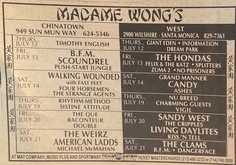 The Clams / B.F.M. / Dangerface on Jul 21, 1984 [272-small]