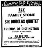 Sly and the Family Stone / Sir Douglas Quintet / Friends Of Distinction / The Box Tops on Aug 9, 1969 [539-small]