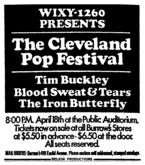 tim buckley / Blood, Sweat & Tears / Iron Butterfly on Apr 18, 1969 [555-small]