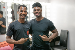 Amos Gabia and Edward W. Hardy _Joe's Pub at the Public Theater (2019), tags: Amos Gabia , Edward W. Hardy, Sterling Strings, New York, New York, United States, Joe's Pub - Nnenna Ogwo & Sterling Strings: Annual Juneteenth Celebration on Jun 19, 2019 [403-small]