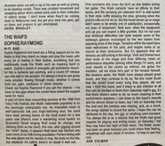 Review published in Beat Magazine, The Waifs / Sophie Raymond & The Fat Chops / Melissa Page on Jan 28, 2000 [585-small]