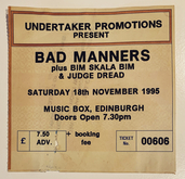 Bad Manners / Bim Skala Bim / Judge Dread / Capone And The Bullets on Nov 18, 1995 [600-small]
