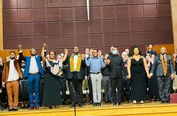 'African American Excellence In Music Concert' Performers
, tags: Travis T. Kornegay, Edward W. Hardy, Courtney Caston, Kwamii Barnett, Myles Roberts, Marlena Hooker Moore, Charles Anthony Moore, Anthony Scott, Gabriel Bita, AAEM Choir, Greeley, Colorado, United States, First United Methodist Church - African American Excellence In Music Concert on Mar 27, 2022 [612-small]
