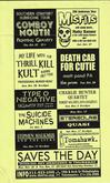 Death Cab for Cutie / Matt Pond PA / PROM on Oct 30, 2001 [030-small]