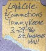 Lloyd Cole & The Commotions / Tommy Keene on Mar 29, 1986 [583-small]