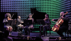 Sterling Strings Quartet at Joe's Pub at the Public Theater (2018), tags: Sterling Strings, Edward W. Hardy, Frédérique Gnaman, Eugene Dyson, Eric Cooper, Nnenna Ogwo, New York, New York, United States, Crowd, Joe's Pub - Nnenna Ogwo / Sterling Strings / Edward W. Hardy / Frédérique Gnaman / Eugene Dyson / Eric Cooper on Jun 19, 2018 [858-small]