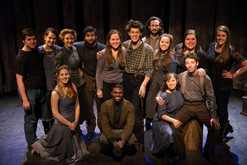 The Woodsman Cast and Crew at 59E59 Theaters (2014), tags: Edward W. Hardy, Ben Bass, Eliza Simpson, Devin Dunne Cannon, Amanda A Lederer, Meghan St. Thomas, James Ortiz, Carol Uraneck, Aaron McDaniel, Will Gallacher, New York, New York, United States, 59E59 Theaters - The Woodsman on Jan 30, 2014 [003-small]
