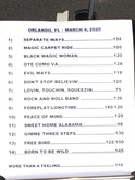 Concert Setlist for World Classic Rockers, World Classic Rockers on Mar 4, 2020 [065-small]