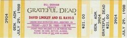 Grateful Dead / David Lindley and EL RAYO EX on Jul 29, 1988 [861-small]