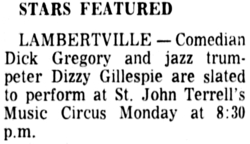 Dick Gregory / Dizzie Gillespie on Aug 15, 1966 [954-small]