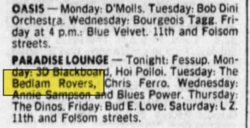 tags: Paradise Lounge - Bedlam Rovers on Jul 26, 1988 [105-small]