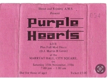 The Purple Hearts on Nov 15, 1986 [263-small]