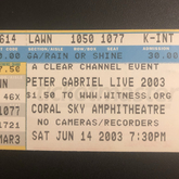 Peter Gabriel / Sevara Nazarkhan on Jun 14, 2003 [322-small]