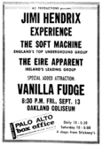 Jimi Hendrix / Vanilla Fudge / Soft Machine / Eire Apparent on Sep 13, 1968 [478-small]