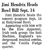 Jimi Hendrix / Vanilla Fudge / Soft Machine / Eire Apparent on Sep 14, 1968 [518-small]