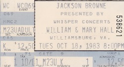 Jackson Browne on Oct 18, 1983 [531-small]