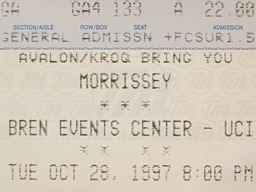 Morrissey Concert & Tour History (Updated for 2023) | Concert Archives