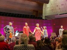 Performers in 'Our Song, Our Story' at the Ordway Concert Hall (2022), tags: Raehann Bryce-Davis, Raven McMillon, Damien Sneed, Griot String Quartet, Edward W. Hardy, Thapelo Masita, Amyr Joyner, Messiah Ahmed, Saint Paul, Minnesota, United States, Stage Design, Crowd - Our Song, Our Story – the New Generation of Black Voices on Nov 18, 2022 [737-small]