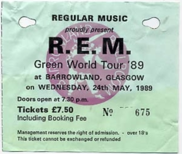 REM Concert & Tour History Concert Archives