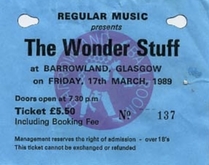 The Wonder Stuff / Jesus Jones / Mega City Four on Mar 17, 1989 [998-small]