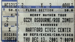 Ozzy Osbourne / Rob Zombie / Mudvayne on Dec 13, 2001 [257-small]