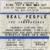 The Tambourines / The Real People on May 14, 1992 [313-small]