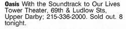 Oasis / Sountrack To Our Lives on Aug 9, 2002 [885-small]