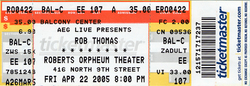 tags: Ticket - Rob Thomas / Beth Hart on Apr 22, 2005 [543-small]