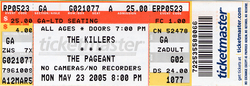 tags: Ticket - The Killers / Louis XIV on May 23, 2005 [544-small]