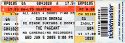 tags: Ticket - Gavin DeGraw / Ingram Hill / Michael Tolcher on Jan 5, 2005 [546-small]