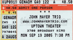 tags: Ticket - John Mayer Trio / Pino Palladino / Steve Jordan / John Mayer on Sep 19, 2005 [548-small]
