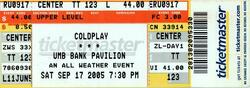 tags: Ticket - Coldplay / Rilo Kiley on Sep 17, 2005 [550-small]