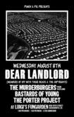 Dear Landlord / The Murderburgers / Bastards of Young / The Porter Project on Aug 8, 2012 [671-small]