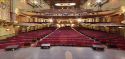 Alabama Theater - View from stage of the theater's 3 Levels of traditional styled seating:  Floor, Mezzanine and Balcony with 2,500 seats.  All seats are "Good Seats". , tags: REO Speedwagon, Birmingham, Alabama, United States, Alabama Theater - REO Speedwagon / Levon on Apr 15, 2023 [764-small]