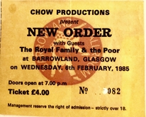 New Order / The Wake / The Royal Family And The Poor on Feb 6, 1985 [885-small]